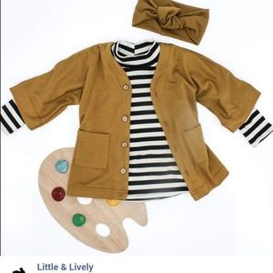 New Without Tags Little and Lively size 3/4 umber smock
